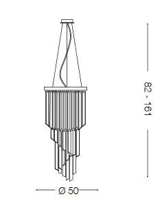 Pakabinamas šviestuvas carlton 12, Ideal lux