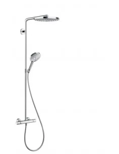 Dušo sistema su termostatiniu maišytuvu Raindance Select S 240 2jet chromas/baltas, Hansgrohe