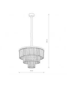 Pakabinamas šviestuvas cristal l black, Nowodvorski