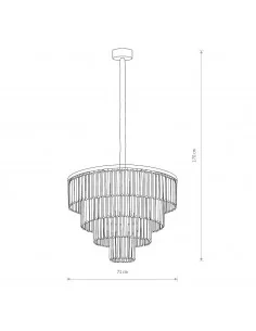Pakabinamas šviestuvas cristal l chrom, Nowodvorski