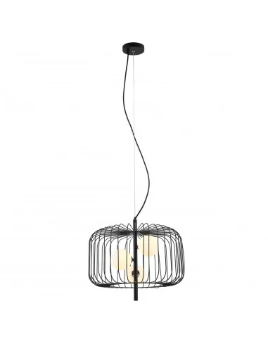 Pakabinamas šviestuvas daren round black, ITALUX