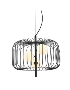 Pakabinamas šviestuvas daren round black, ITALUX