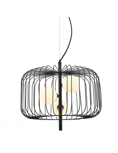 Pakabinamas šviestuvas daren round black, ITALUX