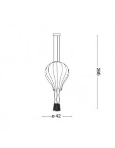 Pakabinamas šviestuvas dream big d42, Ideal lux