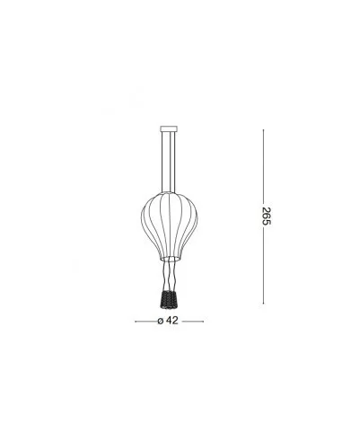 Pakabinamas šviestuvas dream big d42, Ideal lux