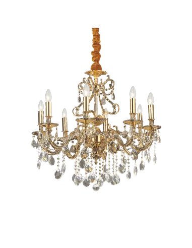 Pakabinamas šviestuvas gioconda sp8 gold, Ideal lux