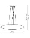 Pakabinamas šviestuvas glory d40, Ideal lux