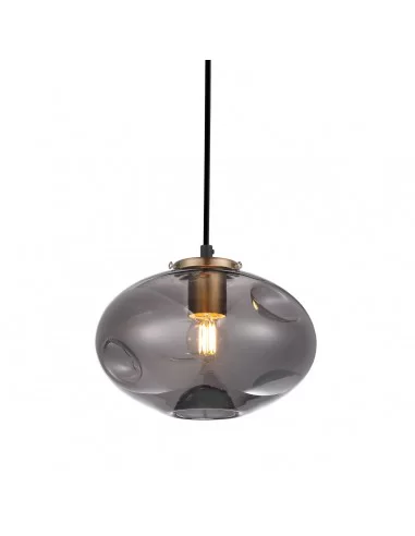 Pakabinamas šviestuvas hatella 1 smoky, ITALUX