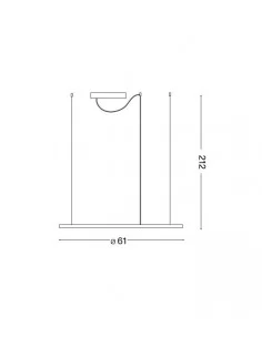 Pakabinamas šviestuvas hulahoop sp d61, Ideal lux