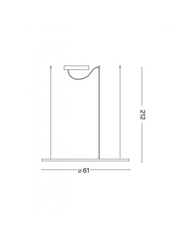Pakabinamas šviestuvas hulahoop sp d61, Ideal lux