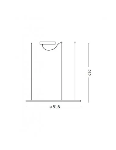 Pakabinamas šviestuvas hulahoop sp d81, Ideal lux