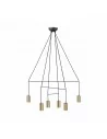 Pakabinamas šviestuvas imbria 6 black/brass, Nowodvorski