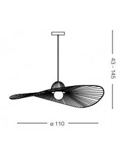 Pakabinamas šviestuvas madame black, Ideal lux