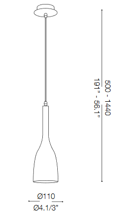 Ideal Lux Hängeleuchte MANHATTAN – Weiß Mit Holzakzenten, Höhe 50–144 Cm, E14