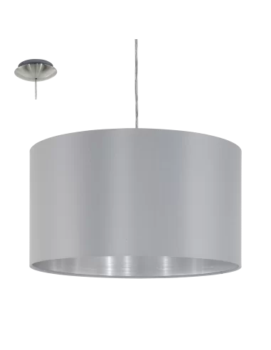 Pakabinamas šviestuvas maserlo 1 grey m, EGLO