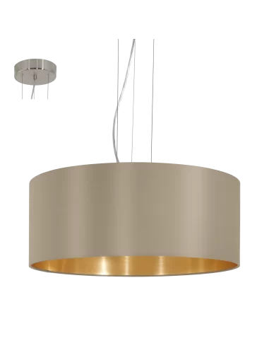 Pakabinamas šviestuvas maserlo taupe 1 l, EGLO