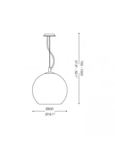 Pakabinamas šviestuvas nemo sp1 d50, Ideal lux