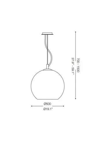 Pakabinamas šviestuvas nemo sp1 d50, Ideal lux