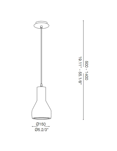 Pakabinamas šviestuvas oil-1, Ideal lux