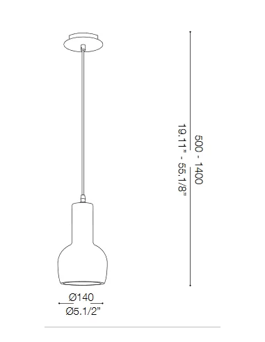 Pakabinamas šviestuvas oil-3, Ideal lux