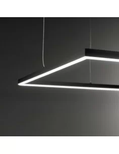 Pakabinamas šviestuvas oracle slim square 90 black, Ideal lux