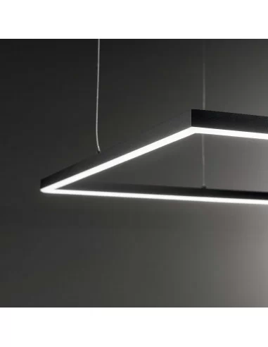 Pakabinamas šviestuvas oracle slim square 90 black, Ideal lux