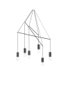 Pakabinamas šviestuvas pop sp6 black, Ideal lux