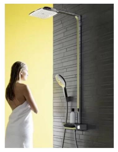 Dušo sistema voniai su termostatiniu maišytuvu Raindance select 360 chromas, Hansgrohe