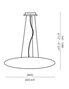 Pakabinamas šviestuvas smarties bianco d60, Ideal lux