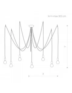 Pakabinamas šviestuvas spider vii white, Nowodvorski