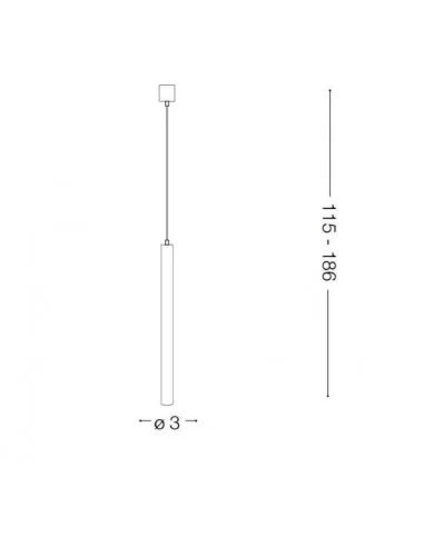 Pakabinamas šviestuvas ultrathin sp1 big cromo, Ideal lux