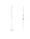Pakabinamas šviestuvas ultrathin sp1 big cromo, Ideal lux