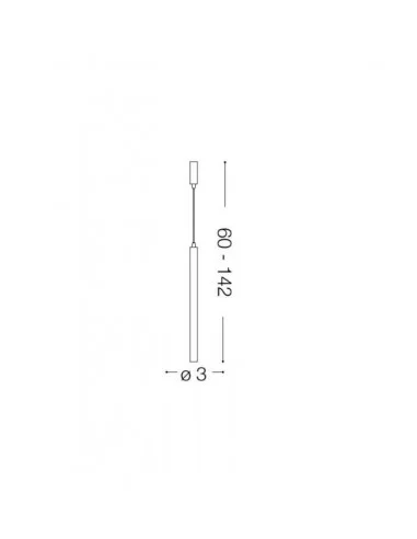 Pakabinamas šviestuvas ultrathin sp1 small chrom, Ideal lux