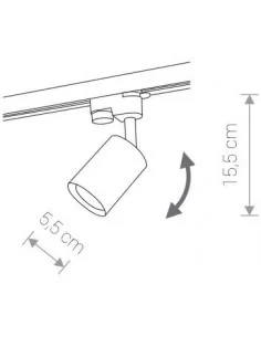 Profile sistemos šviestuvas eye spot (balta spalva), Nowodvorski