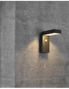 Saulės baterijų sieninis šviestuvas alya su judesio davikliu, Nordlux
