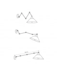 Sieninis / pakabinamas šviestuvas pantograph, Nowodvorski