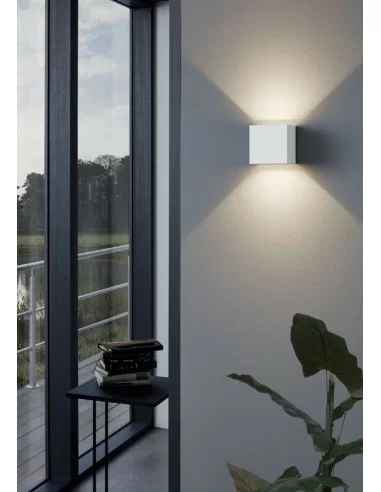 Sieninis LED šviestuvas calpino white, EGLO