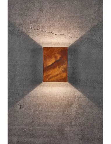 Sieninis LED šviestuvas fold corten 15, Nordlux
