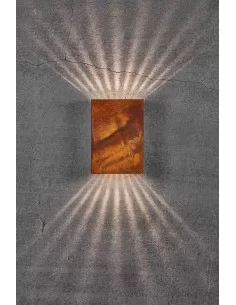 Sieninis LED šviestuvas fold corten 15, Nordlux