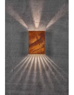 Sieninis LED šviestuvas fold corten 15, Nordlux