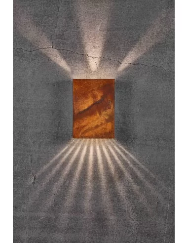 Sieninis LED šviestuvas fold corten 15, Nordlux