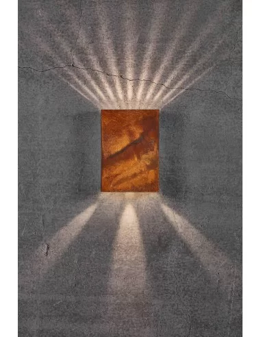 Sieninis LED šviestuvas fold corten 15, Nordlux