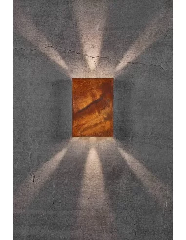 Sieninis LED šviestuvas fold corten 15, Nordlux