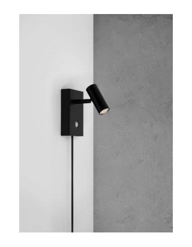 Sieninis LED šviestuvas omari black, Nordlux