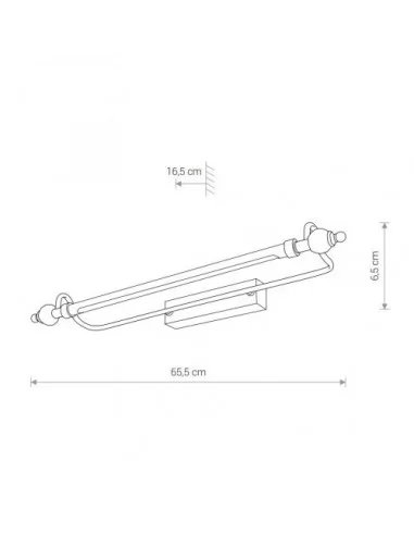 Sieninis LED šviestuvas rembrant LED m 8w, Nowodvorski