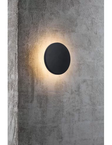 Sieninis šviestuvas artego round black, Nordlux