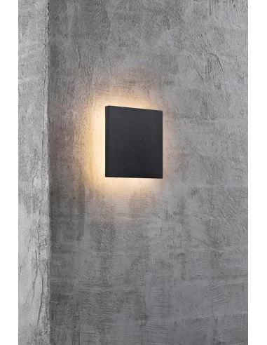 Sieninis šviestuvas artego square black, Nordlux