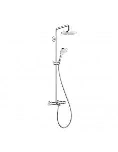 Dušo sistema voniai su termostatiniu maišytuvu Croma Select E180 2jet chromas, Hansgrohe