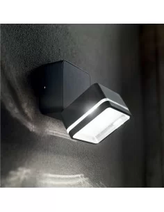 Sieninis šviestuvas omega ap square black 4000k, Ideal lux