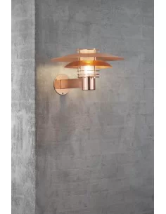 Sieninis šviestuvas phoenix satinated copper, Nordlux